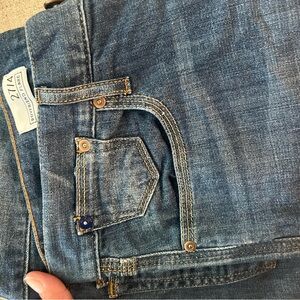 Women's Gap Boyfriend Flare Blue Jeans